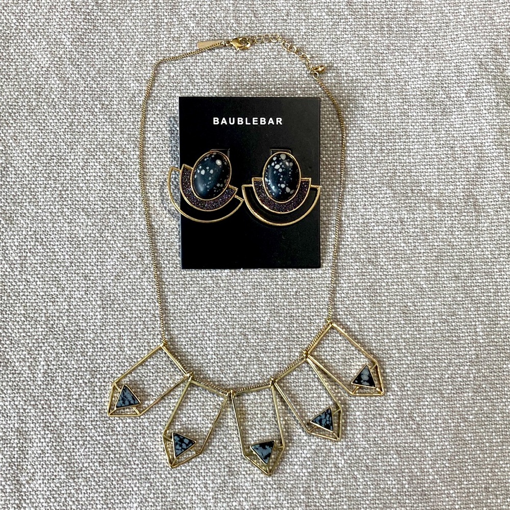 Baublebar matching earings and necklace